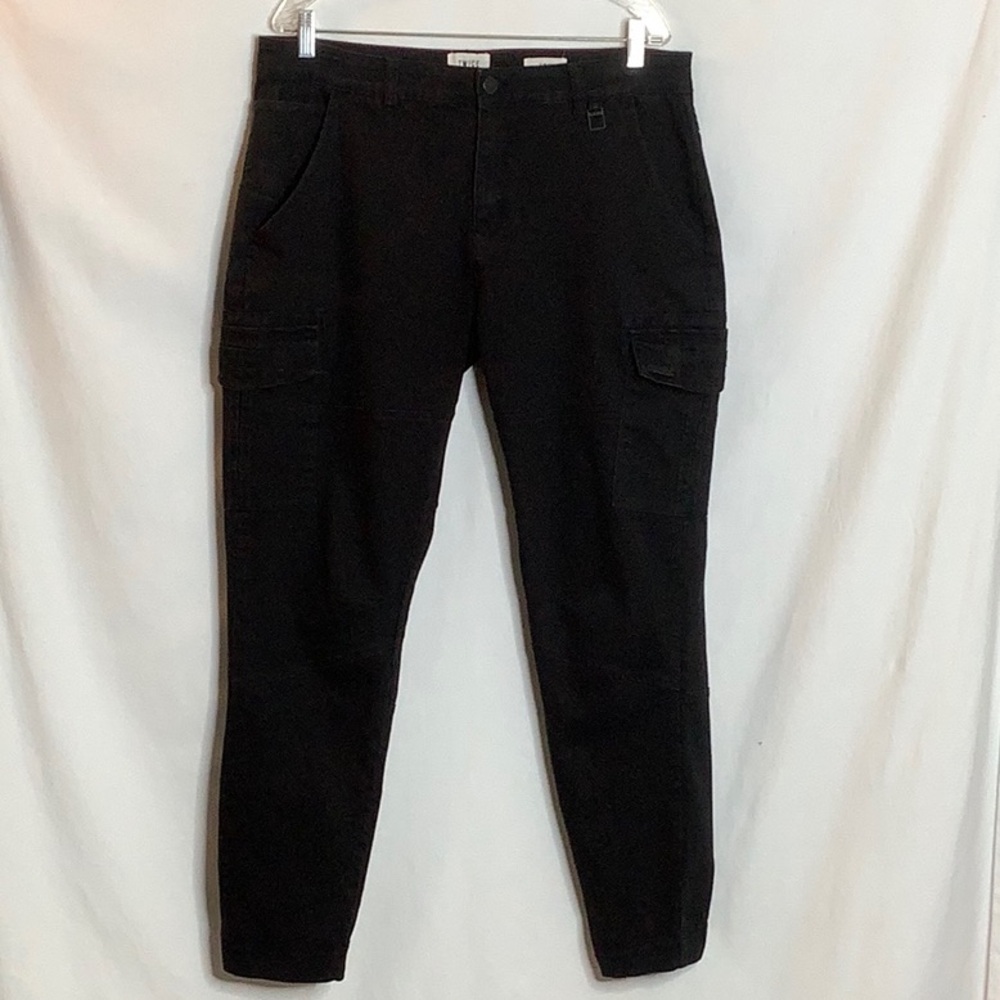 Twice Slim Fit Black Cargo Pants Size 38 Security Uniform